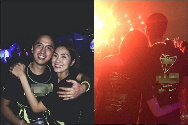 Giữa chốn đông người, cặp đôi không ngại ngần trao nhau những hành động lãng mạn. Họ còn lưu lại những hình ảnh đẹp khi ở bên nhau và tự hào chia sẻ với người hâm mộ. Nếu như Tăng Thanh Hà khoe ảnh hai vợ chồng đang ôm nhau và nở nụ cười rạng rỡ thì ông xã của cô cũng lập tức "đáp trả" lại tình cảm của vợ bằng bức hình ngọt ngào không kém. Những khoảnh khắc "tay ấp má kề" của cặp đôi quả thực khiến ai nhìn vào cũng phải "tan chảy".