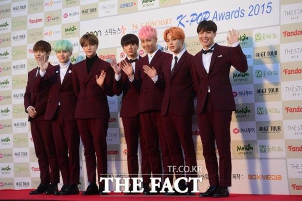 BTS tại Gaon Chart Awards.